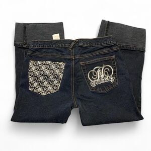 Women’s Y2K denim capri jeans 2000s